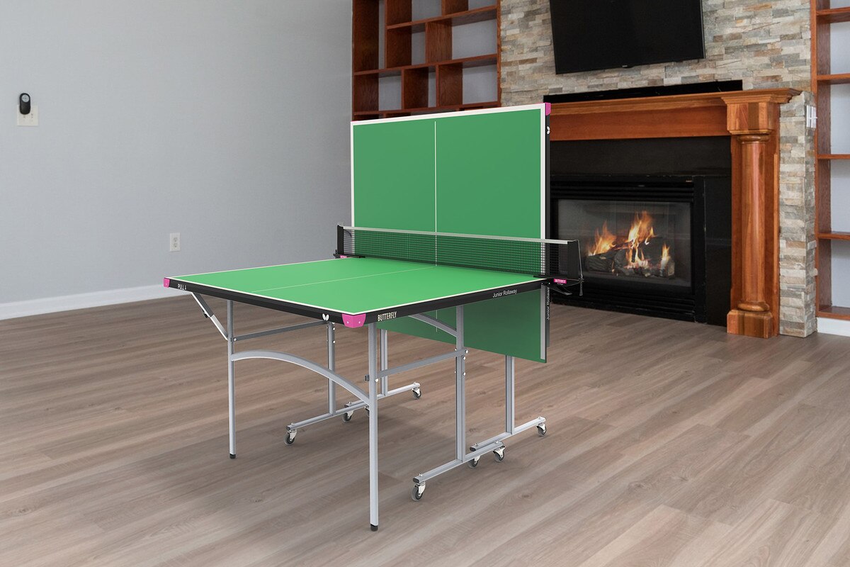 Butterfly Junior Rollaway Table: Green Table in Studio in Playback Mode